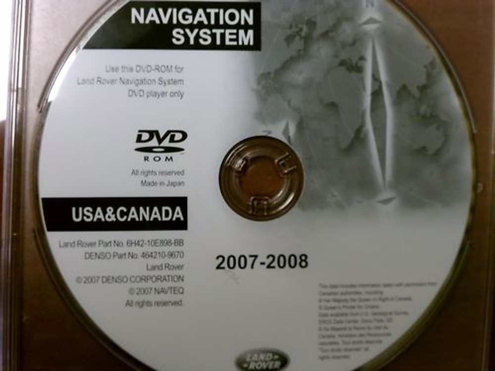 05 06 07 08 Range Rover HSE Supercharged Navigation DVD