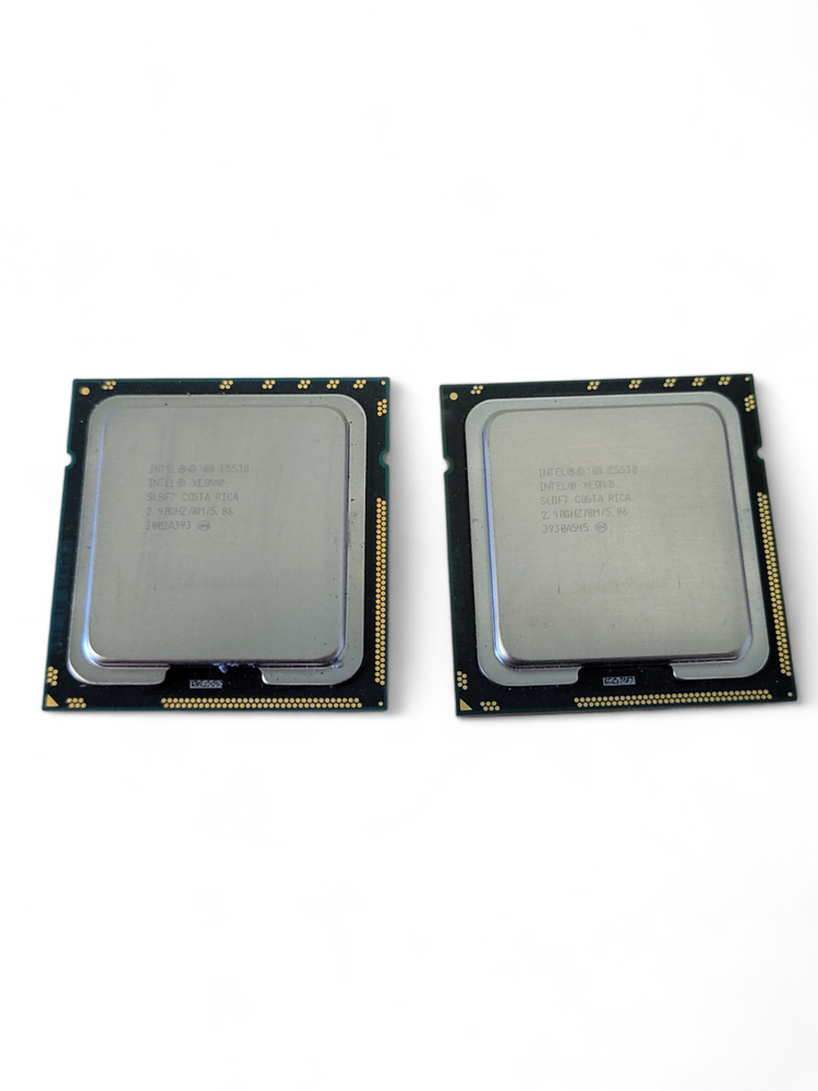 2 Intel Xeon E5530 SLBF7 2.40GHz 8M Quad Core LGA 1366 Server CPU Processor 80W