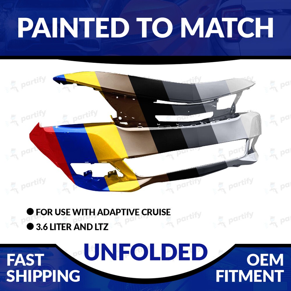 NEW Painted 2014-2020 Chevrolet Impala Unfolded Front Bumper W/ Cruise Control