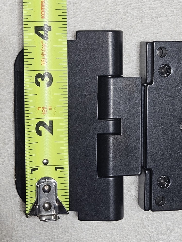 HOPPE Adjustable Set Hinge Matte Black RIS/LOS F9714M