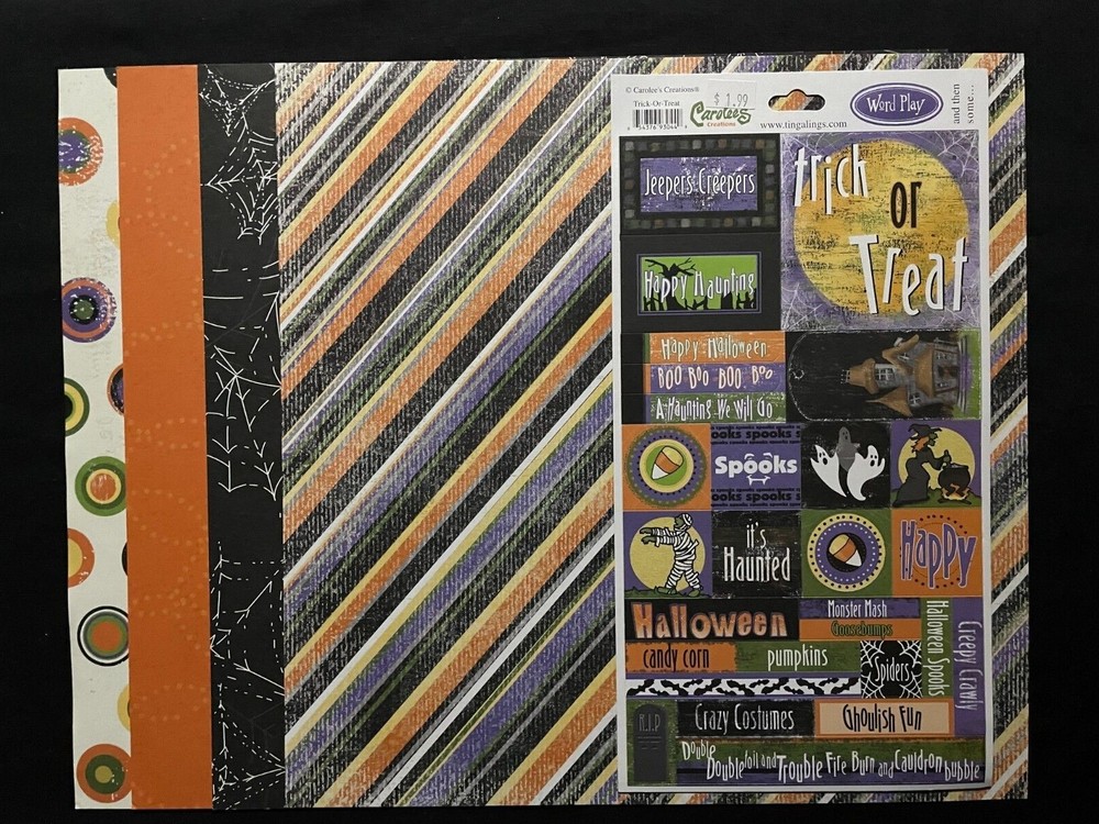CAROLEE'S CREATIONS HALLOWEEN SS PAPERS AND STICKERS ASSORTED