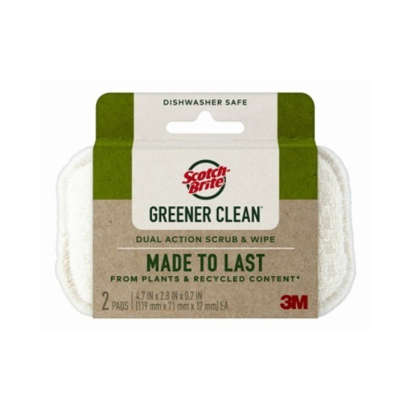 3M 117502 Greenerclean Scrub Wipes