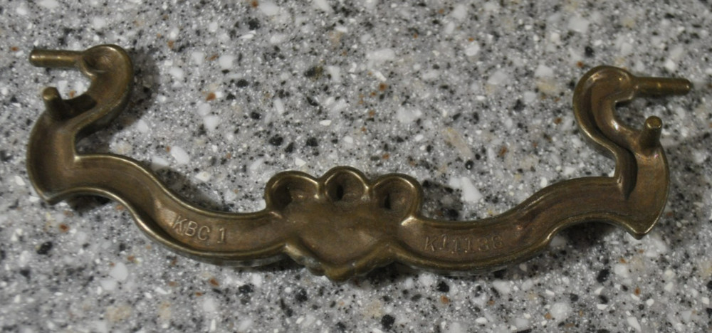 Lot Vtg KBC Cabinet Pull/Knobs, Backplate, Hinges