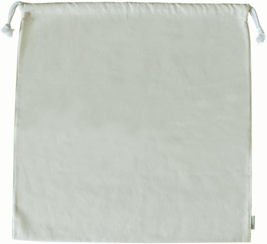 100% Cotton Canvas Travel Laundry Bag, 2-Pack
