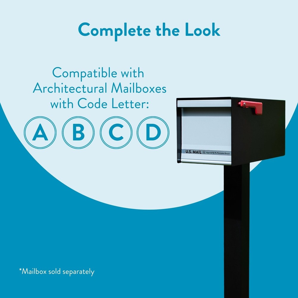 Architectural Mailboxes Brighton Aluminum Mailbox Post, Compat. A, B