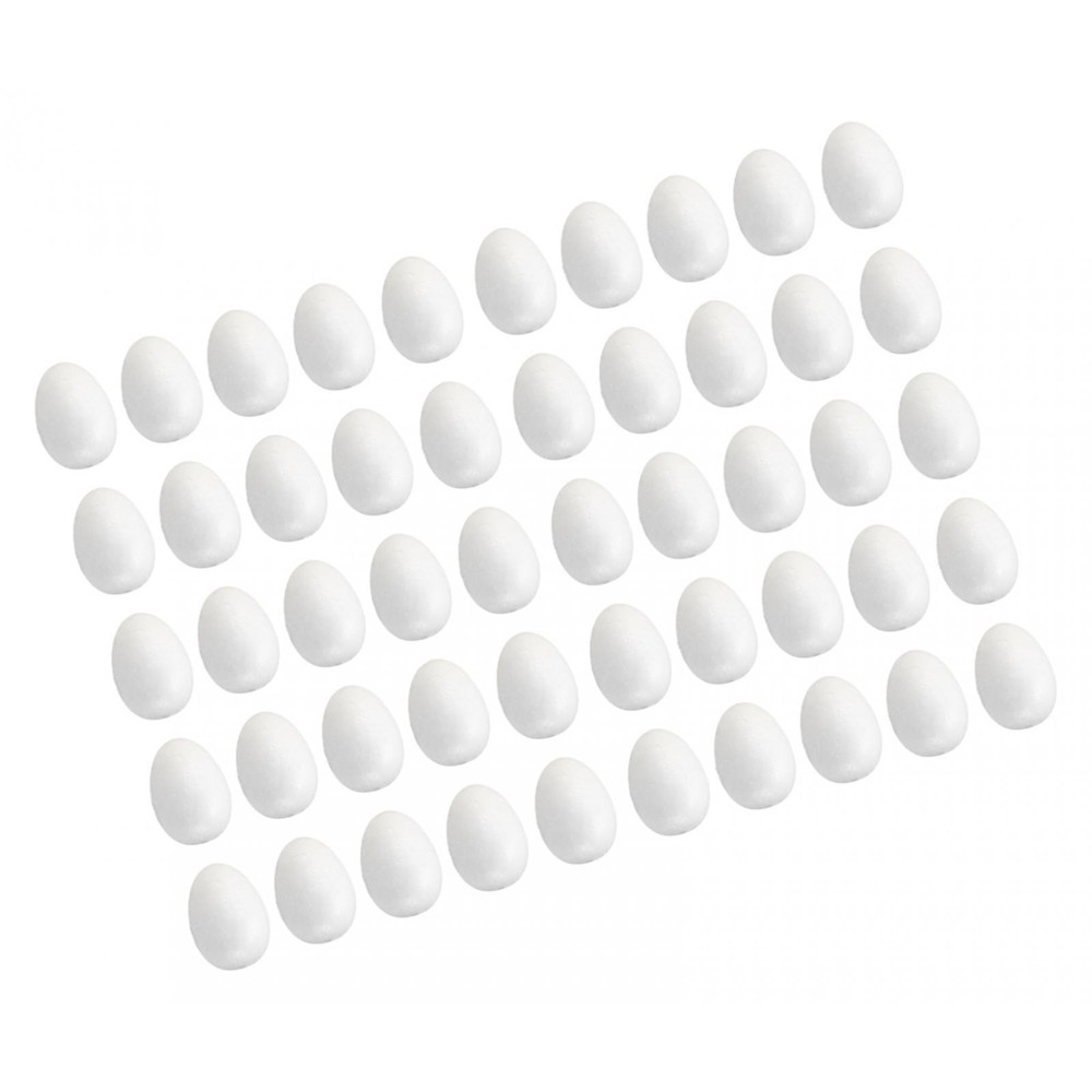 Foam Eggs Unpainted White Blank Smooth Easter Eggs for Crafts Making for