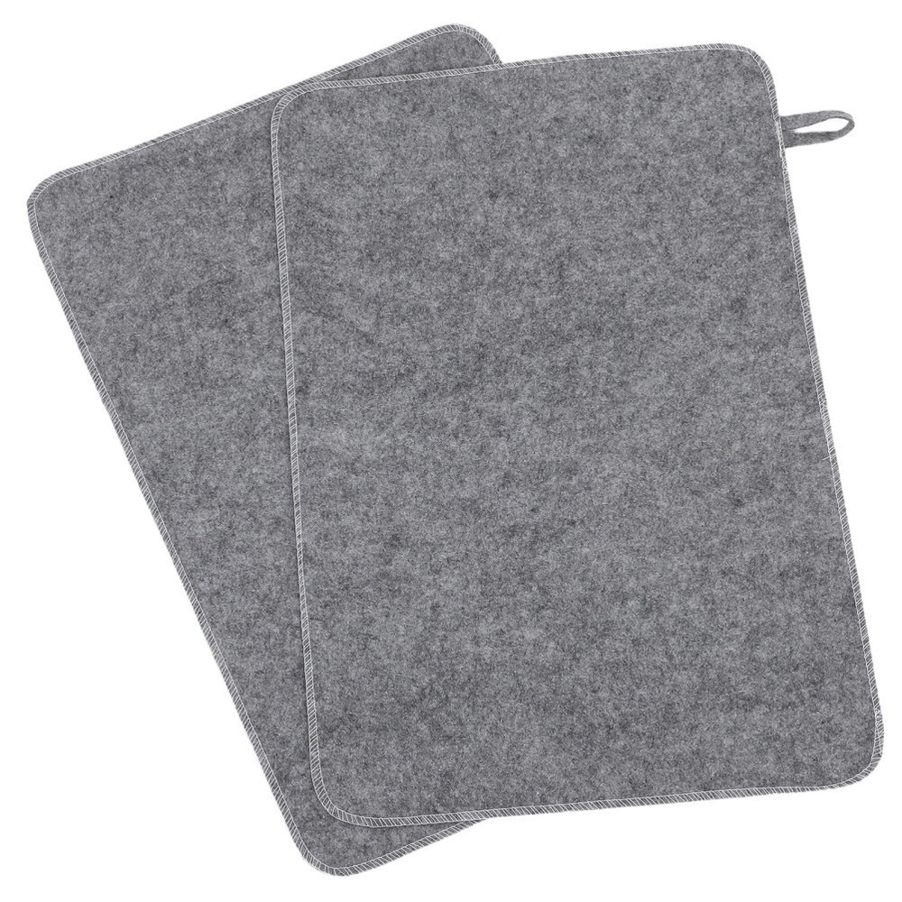 2 Pcs Quick Absorb Sauna Pad Flooring Absorbent Foldable Seat Cushion for