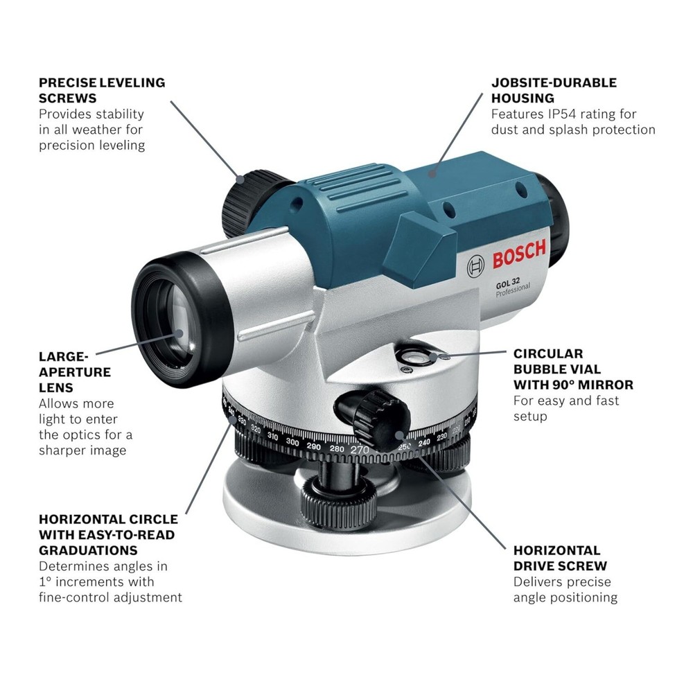 BOSCH GOL 32 32X Automatic Optical Level