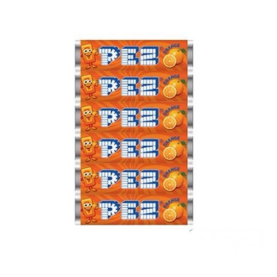 PEZ Candy Refills ~ 6 Pack ~ ORANGE