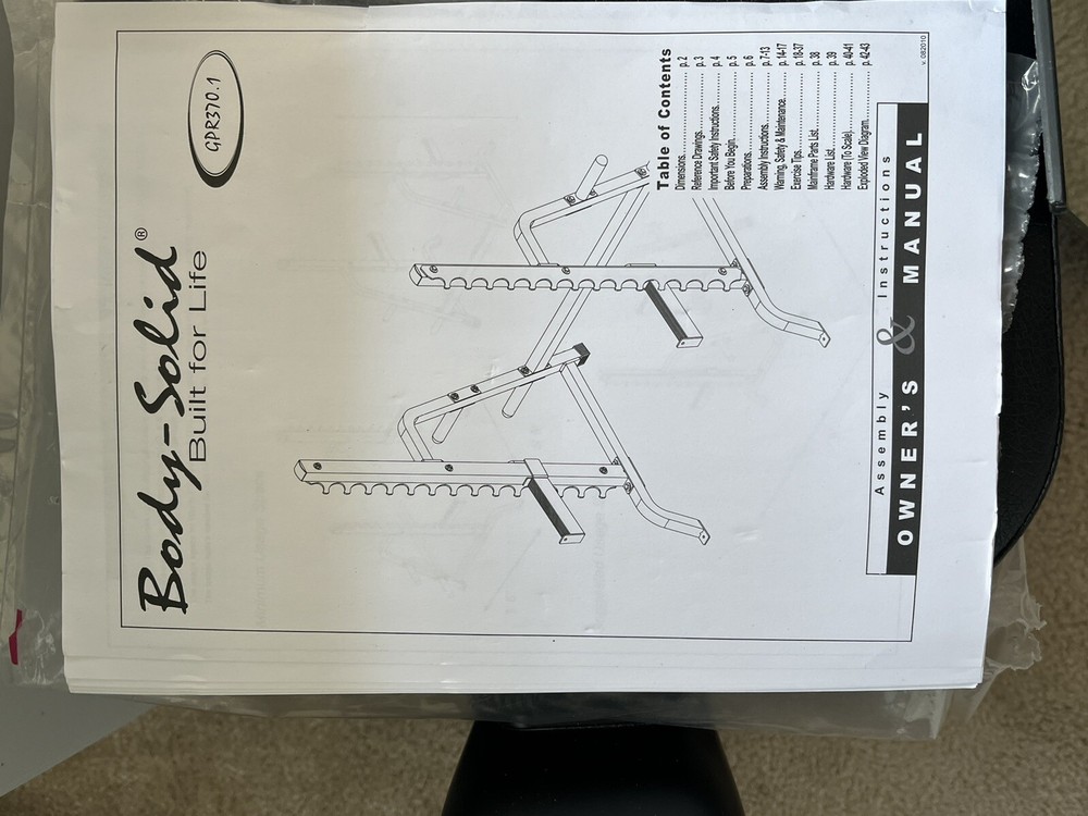 Free weights workout center