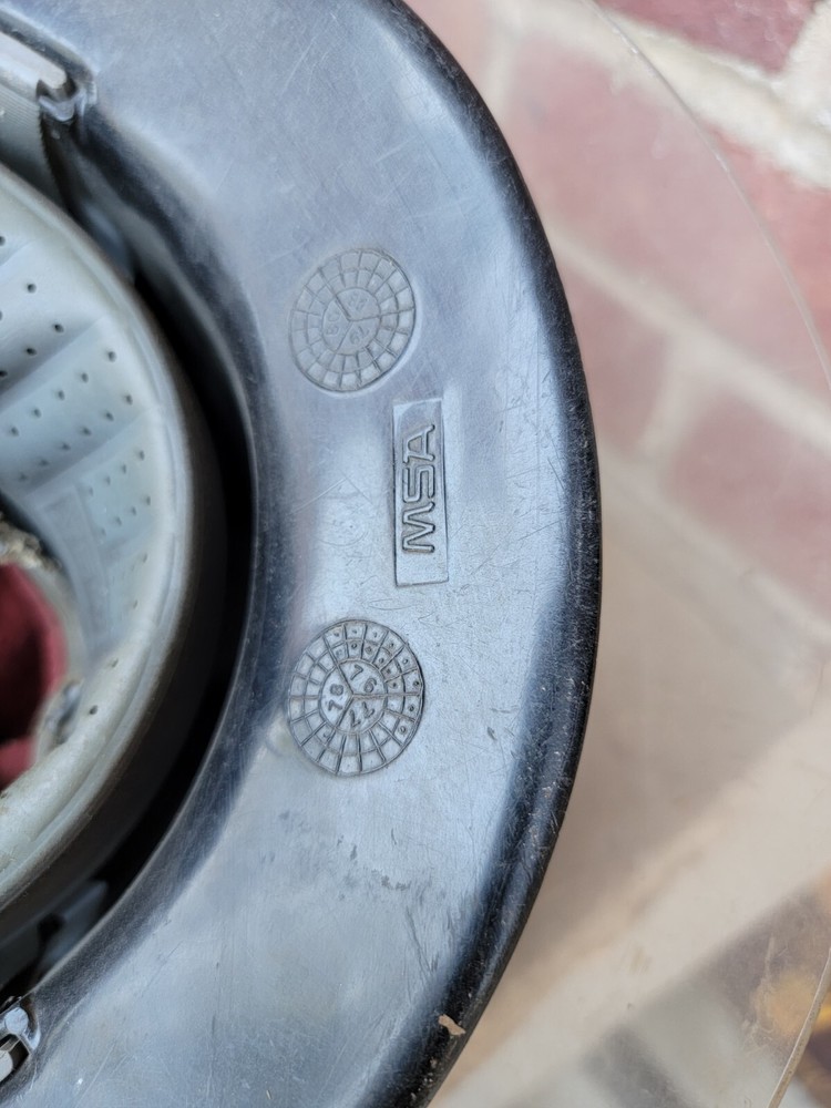 Vintage MSA fire Helmet w/ Plectron Face Shield