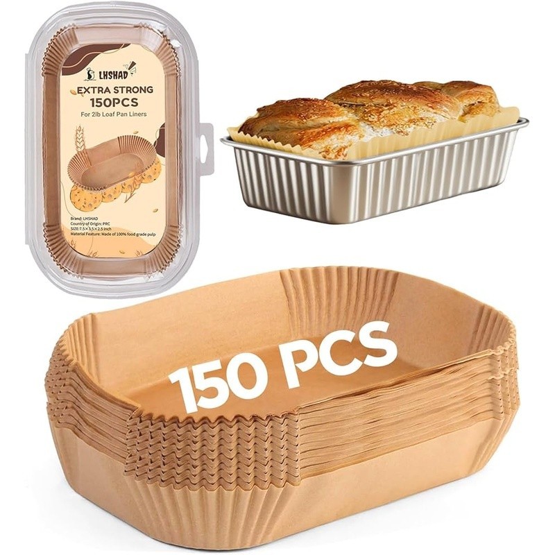 Nonstick Bread Pan Liners 150pcs Heat Resistant Parchment Baking Sheets New