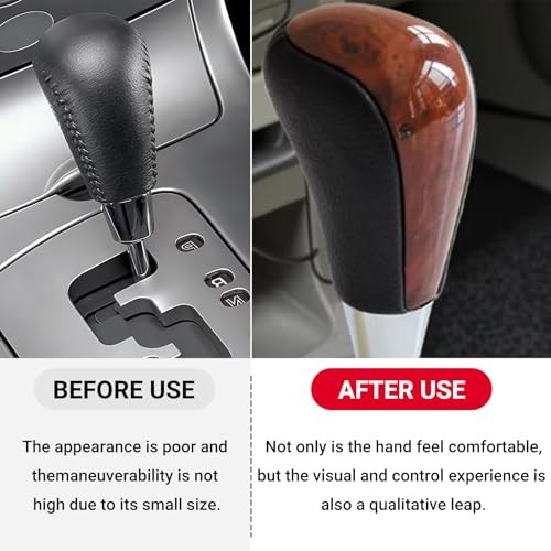 Universal Shift Knob Leather Car Gear Stick Shifting Knobs Compatible with