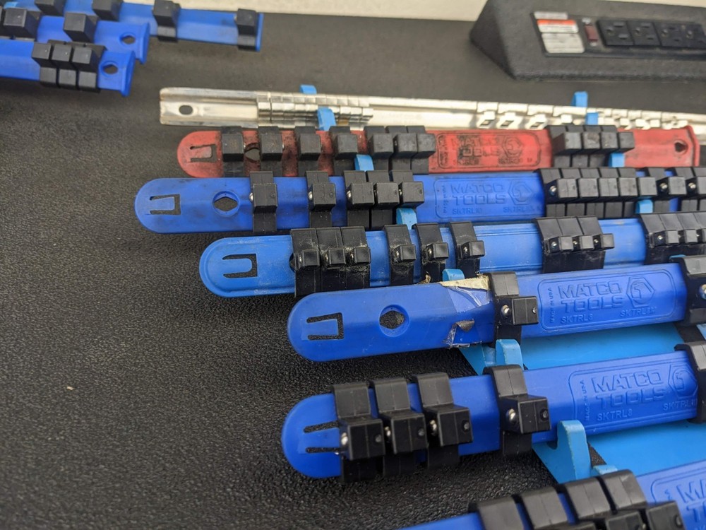 Matco Tools Plastic Socket Rail Organizers Lot