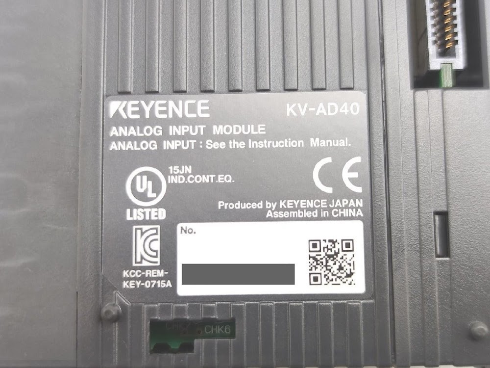 KEYENCE KV-AD40 Analog Input Module USED