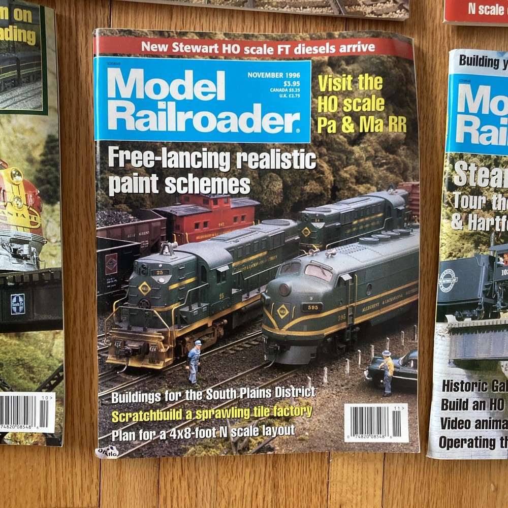 Model Railroader Magazine 1996 - 12 Issues