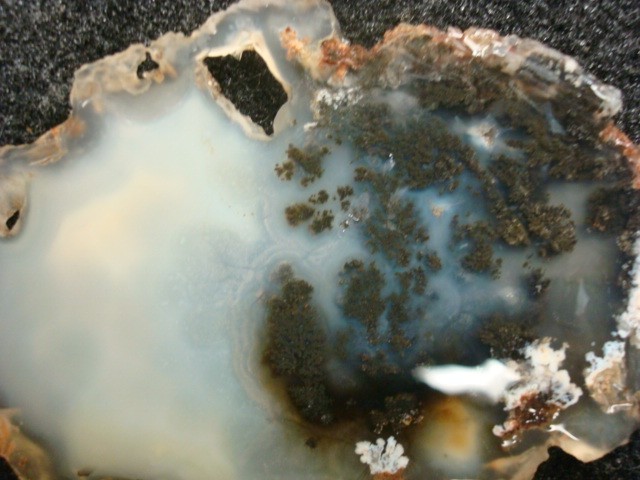 plume agate slab