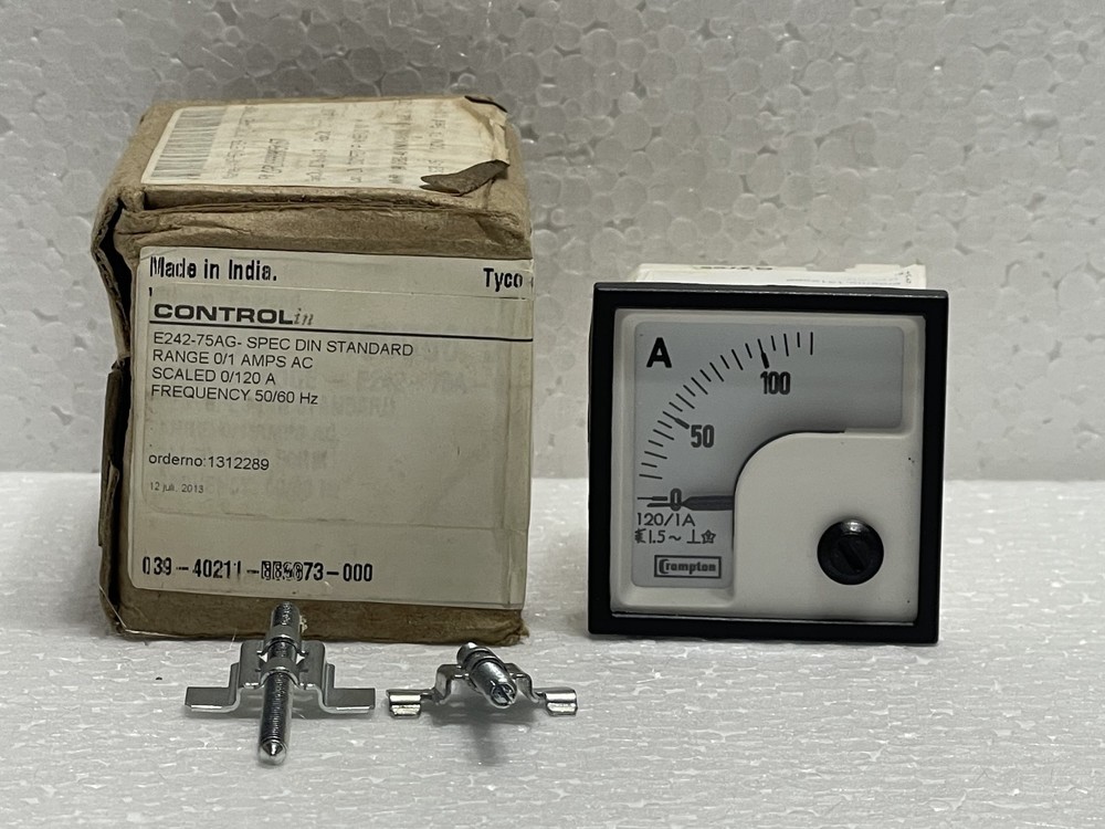 Crompton E242-75AG-SPEC DIN Standard Panel Meters 0/100A