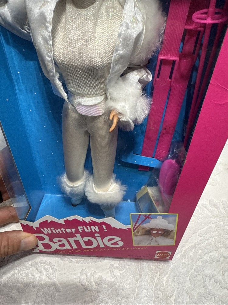 Winter Fun Barbie 1990 Doll