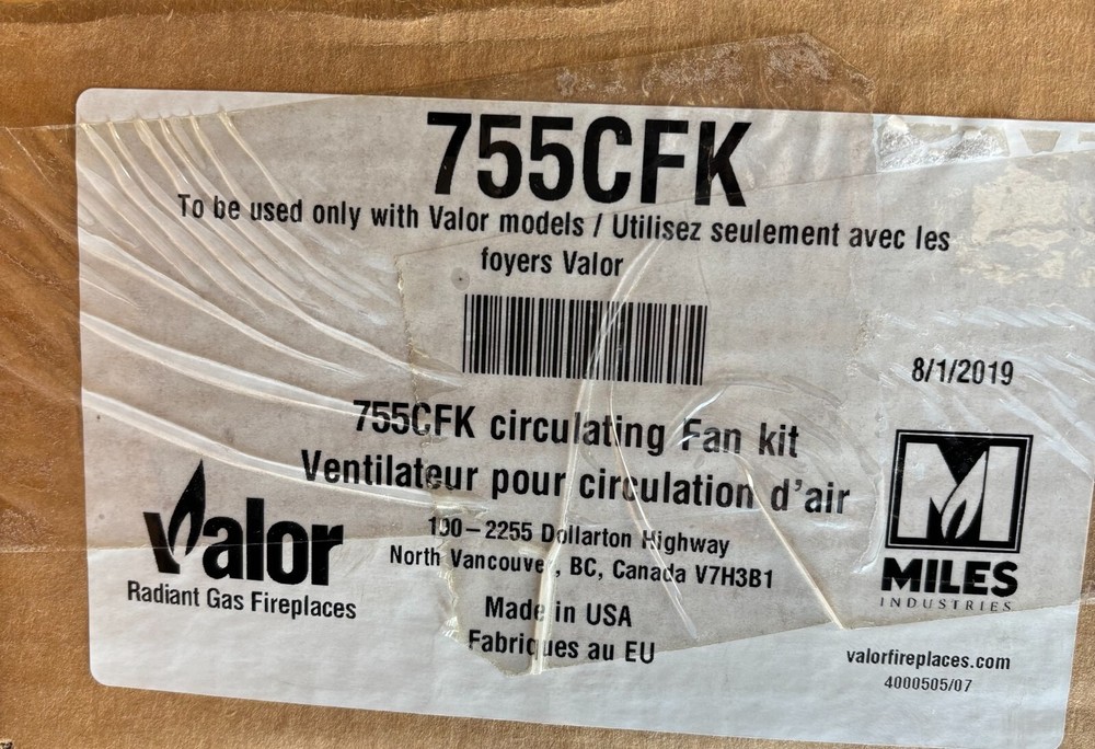 Valor Circulation Fan Kit part number 755CFK