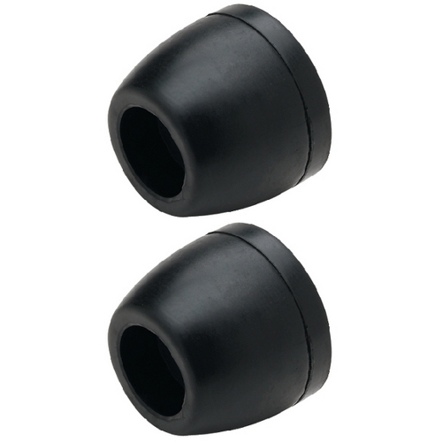 2 Pack 2-1/2" OD Boat Trailer Black Molded Rubber Side Guide Roller End Caps