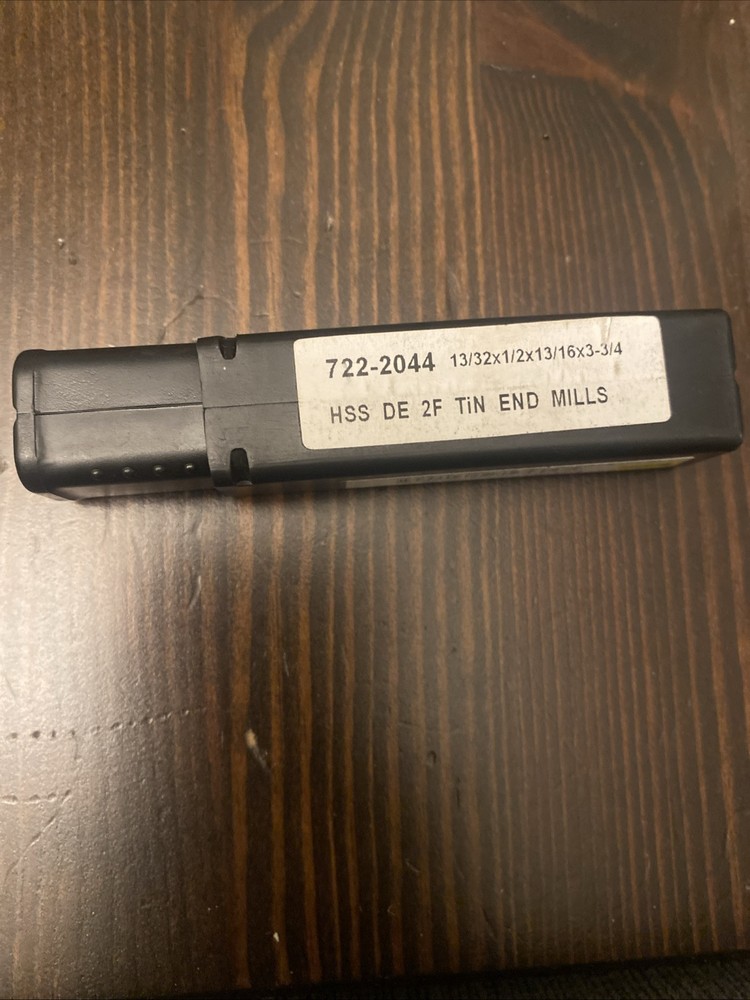 Interstate 2 Fl HSS Square 13/16" LOC End Mill