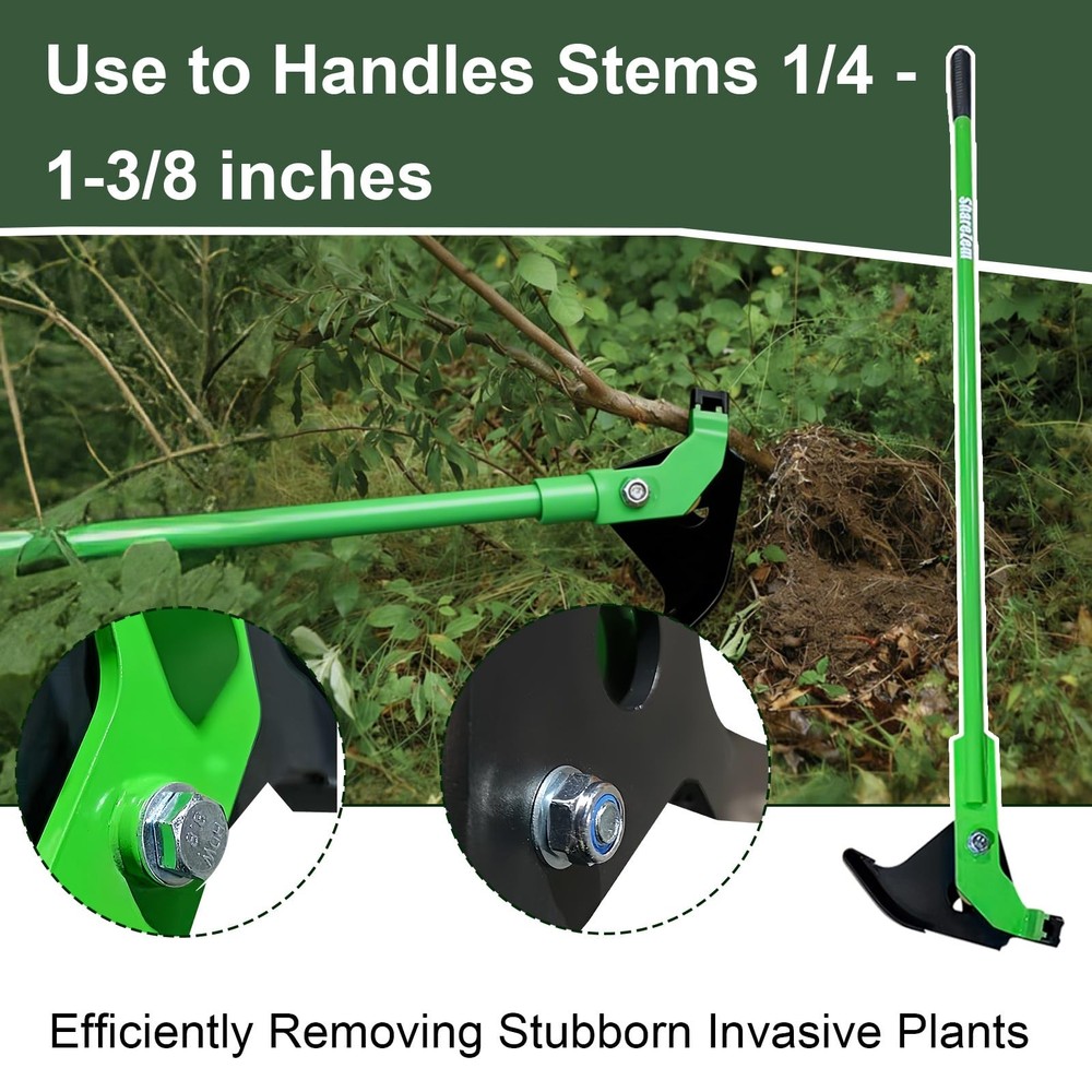 Medium Sapling Puller, Heavy-Duty High-Leverage Tree Puller Tool Fully Uproot...