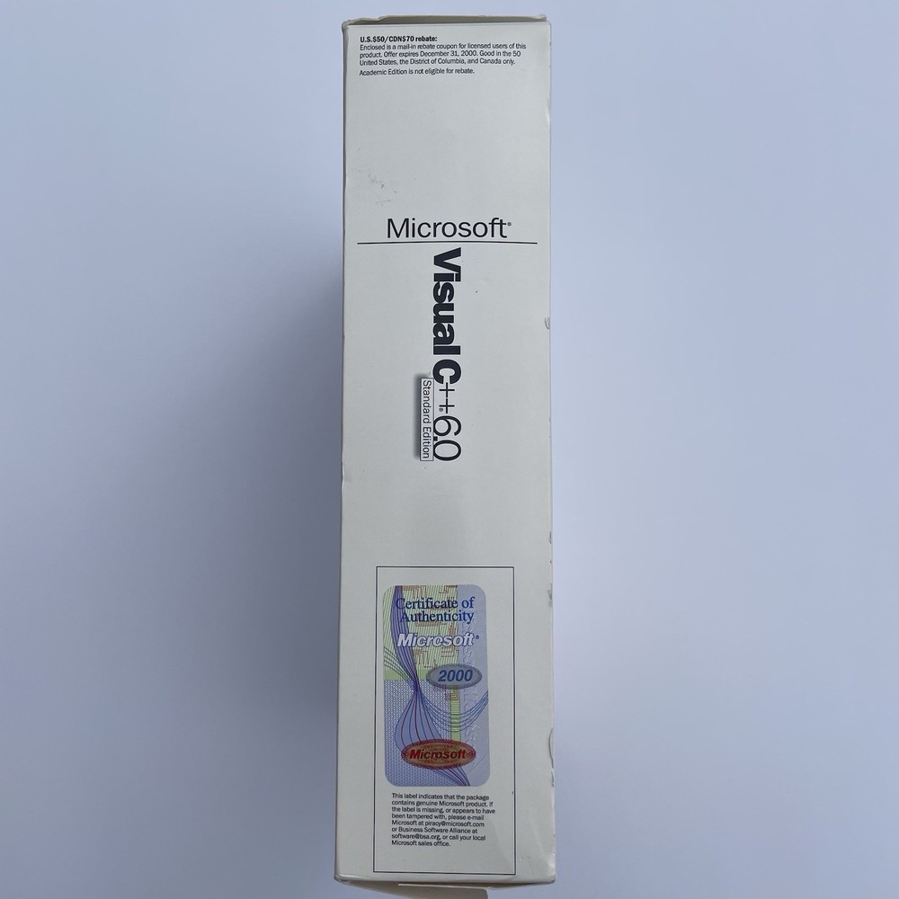 Microsoft Visual C++ 6.0 Standard Edition w/ Key Full Version