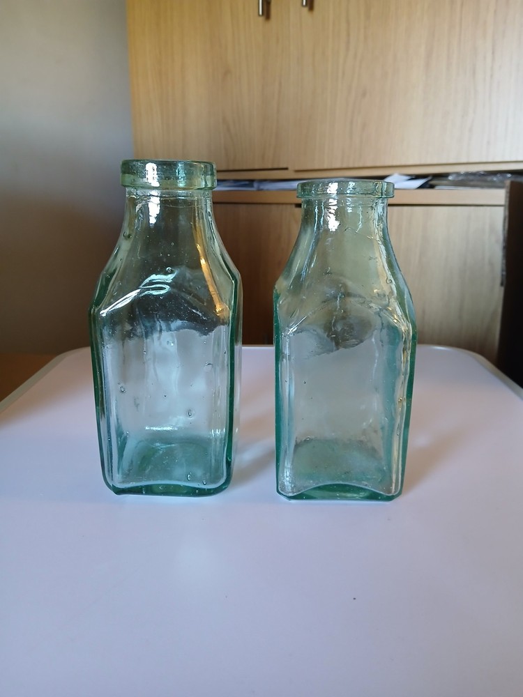 2 Old Glass Pickle/Preserve Jars
