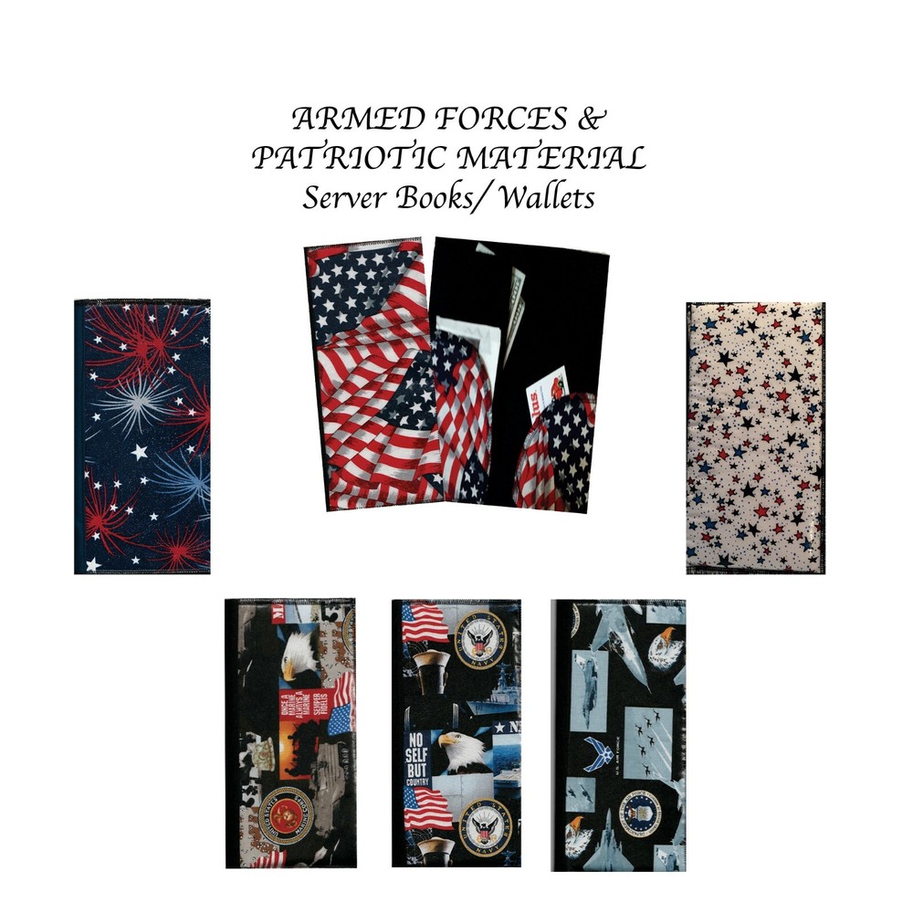 Armed Forces & Patriotic Material / Server Book - Wallet