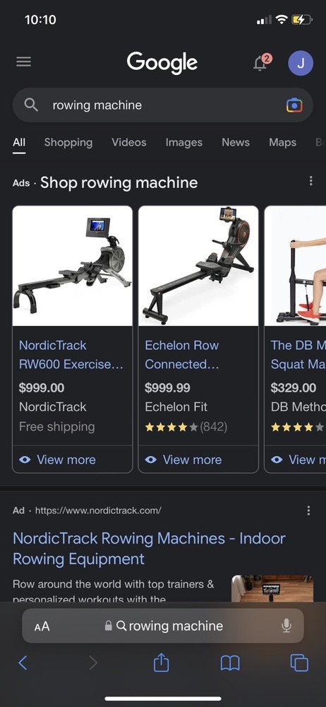 rowing machine workout