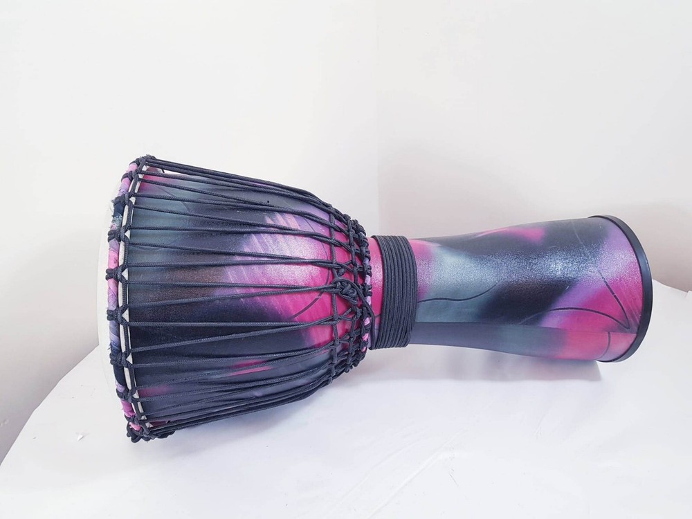 Large Hand made African Java Percussion Natural Head Djembe Drum