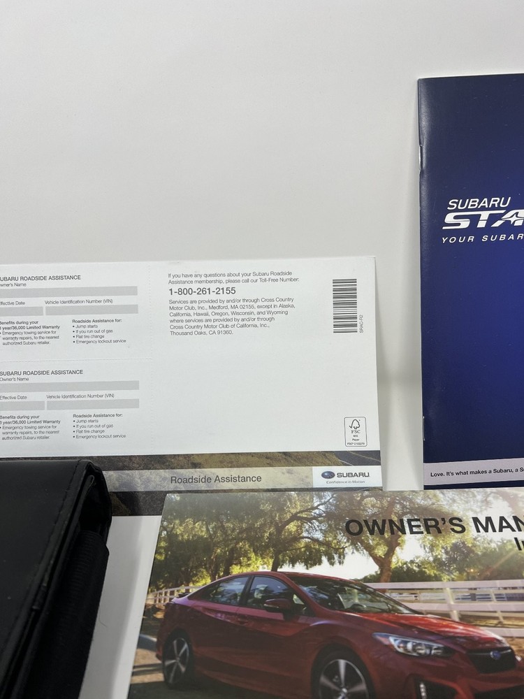 2019 Subaru Impreza Owners Manual OEM Complete Set