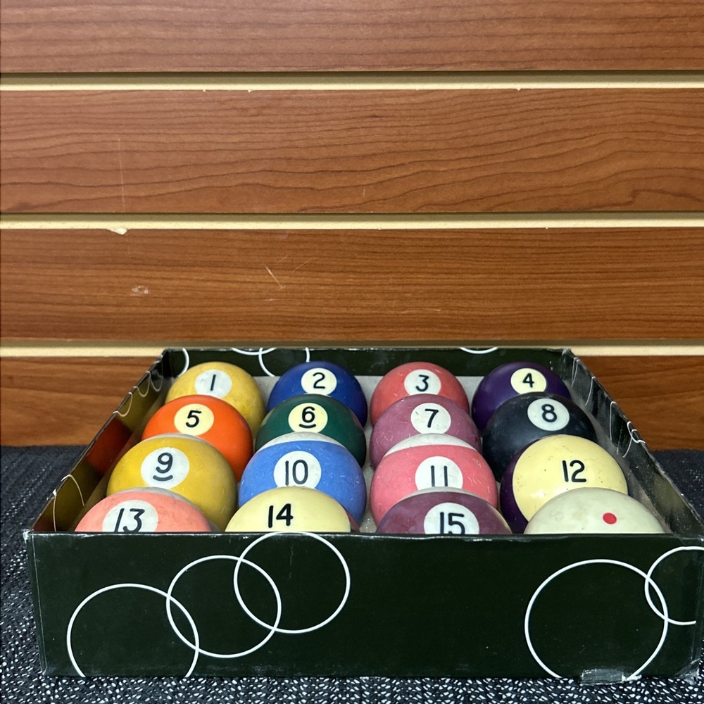 Standard Billiards Pool Ball Set Preowned