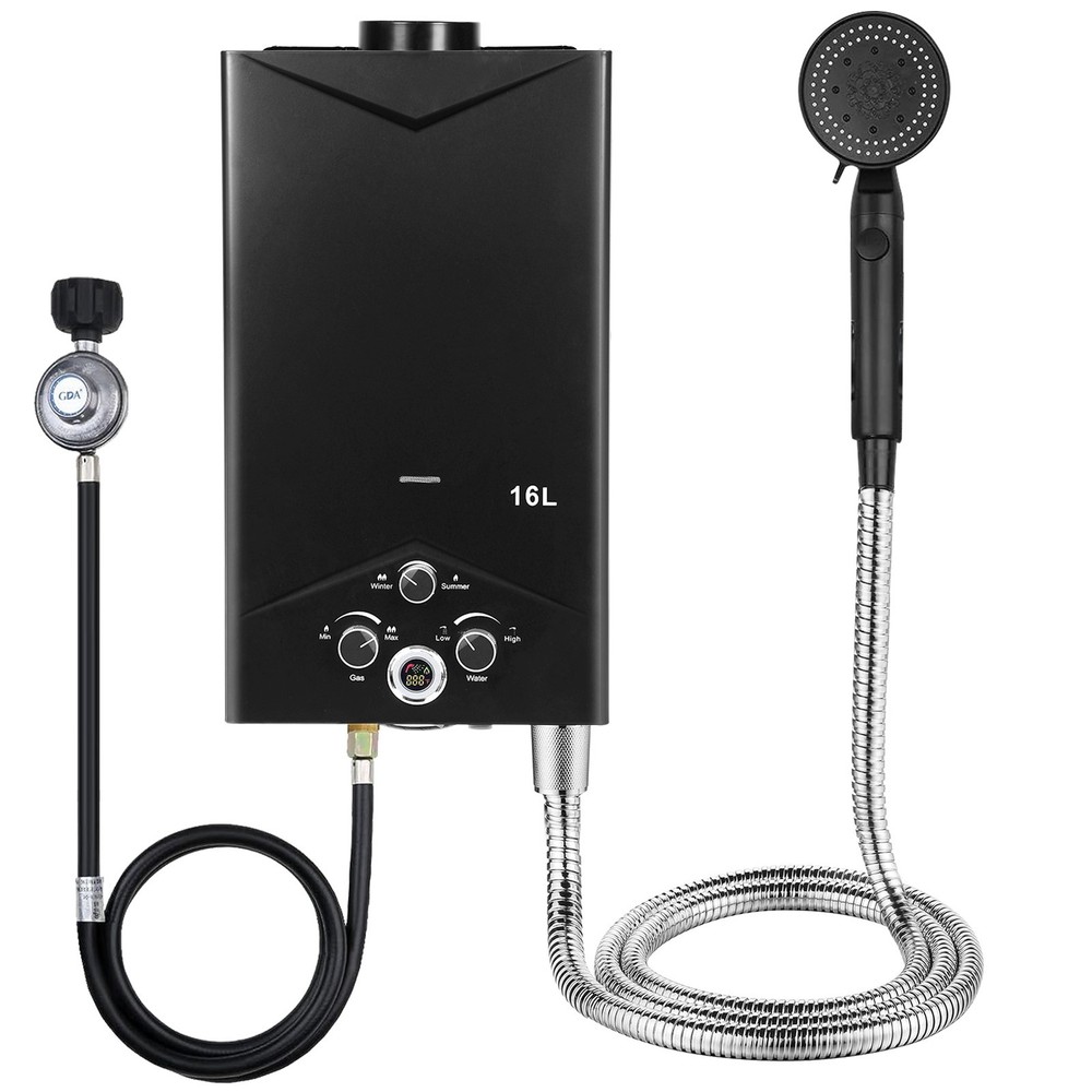 Portable Constant Temperature Gas Hot Water Heaters 16L Tankless Outdoor 4.21GPM