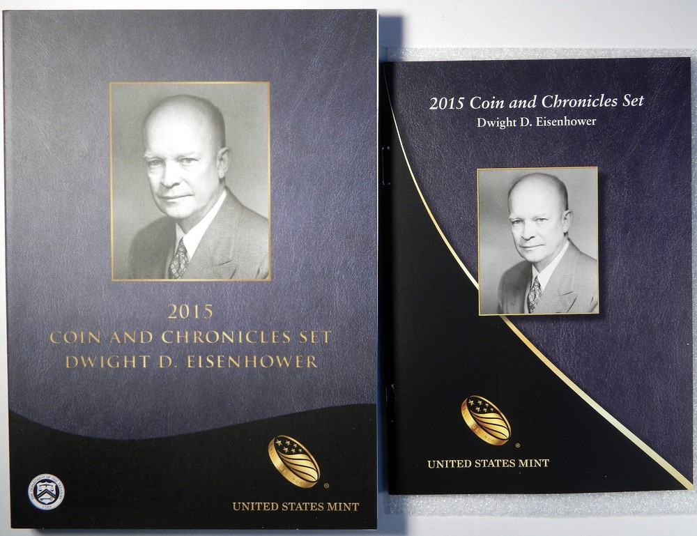 2015 DWIGHT EISENHOWER COIN & CHRONICLES COMPLETE SET ~ PRICED RIGHT!