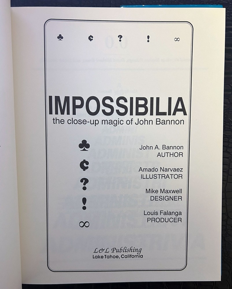 John Bannon Impossibilia