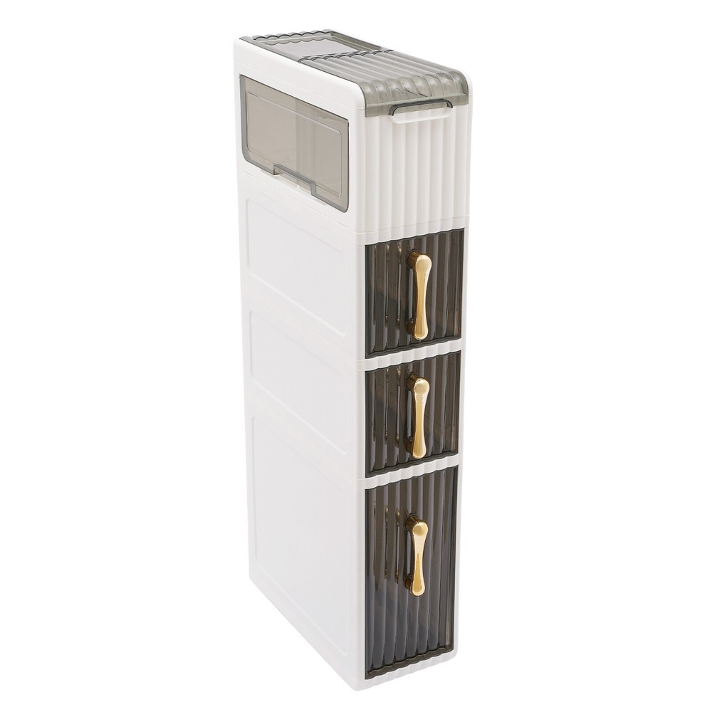 Stylish Bathroom Floor Cabinet with Large Capacity & Space-Saving Design