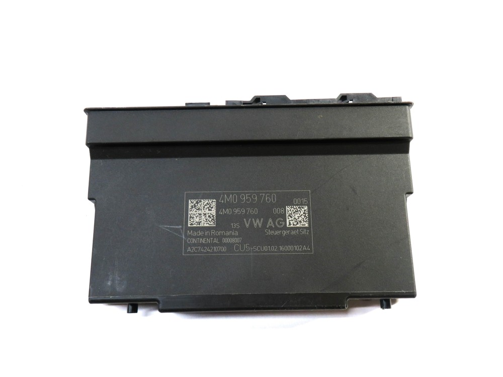 2017 AUDI Q7 (4M) RIGHT FRONT PASSENGER SEAT CONTROL MODULE
