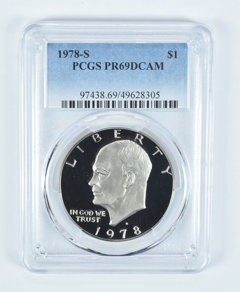 1978-S Eisenhower $1 PR69 DCAM PCGS Blue Label