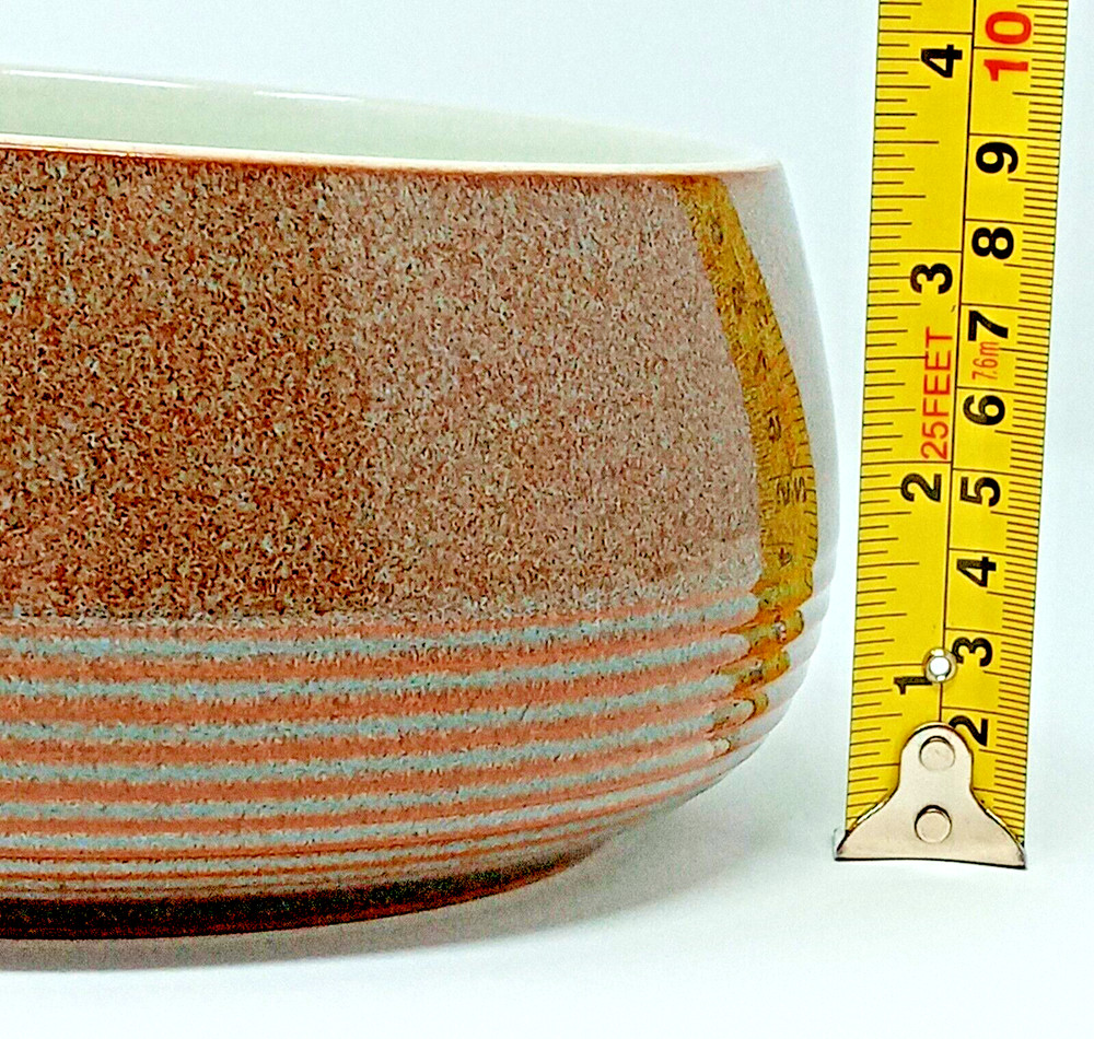 Denby Greystone 7" Vegetable Bowl made in England heavy stoneware euc