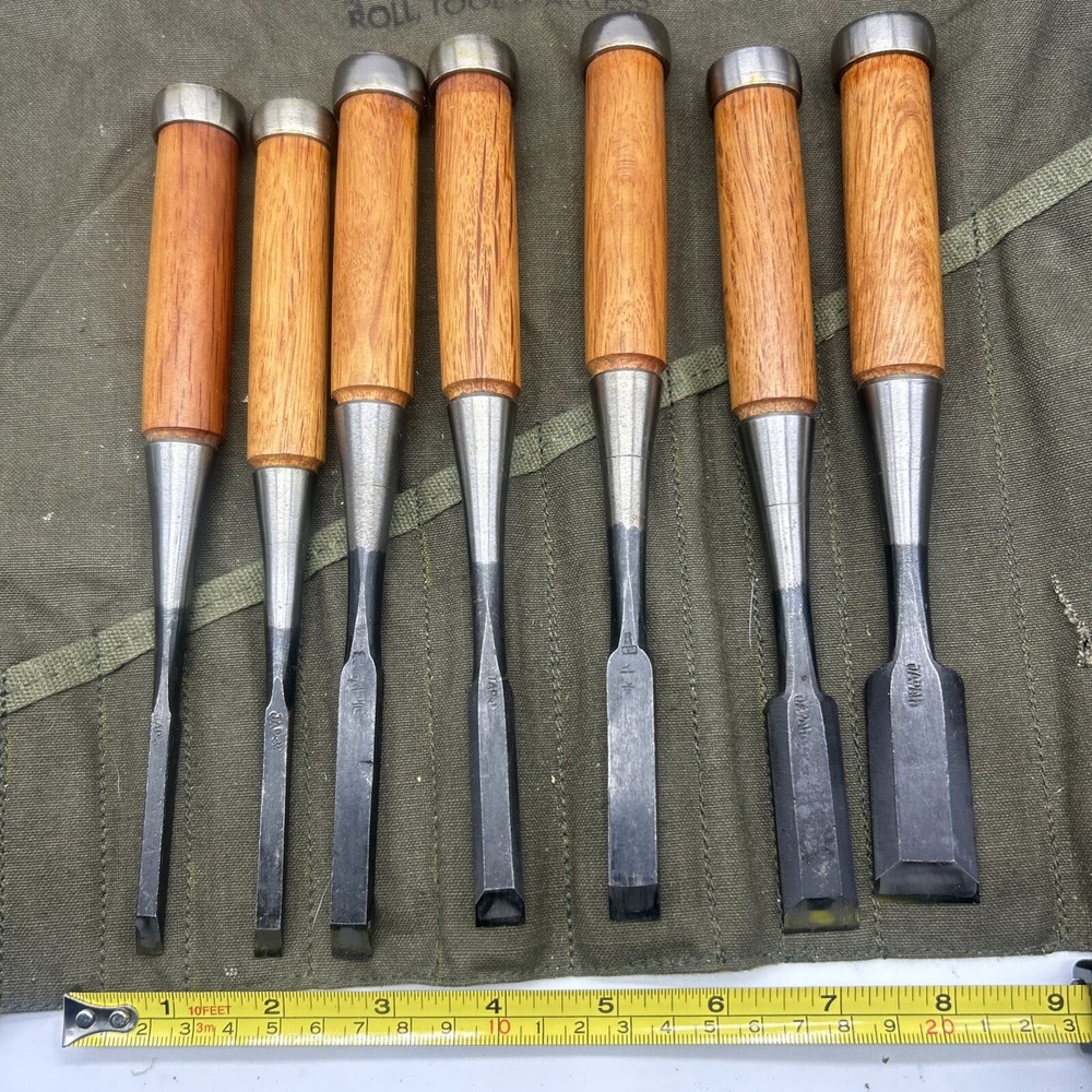 Vintage Japan Wood Working Tools US ROLL TOOL & ACCESS