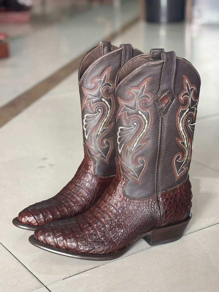 Genuine Crocodile Leather Cowboy Boots – Handmade