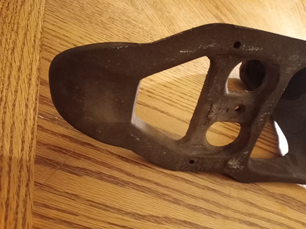 Vintage John Wright Cast Iron Sleeping Beaver Boot Brush Scraper Cleaner Base