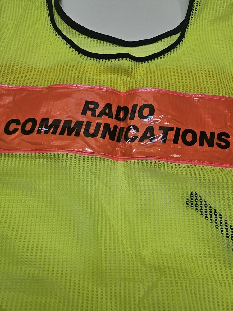 " Radio Communications" High Vizibility Reflective Vest