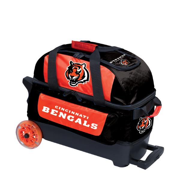 KR Strikeforce NFL Cincinnati Bengals 2 Ball Roller Bowling Bag
