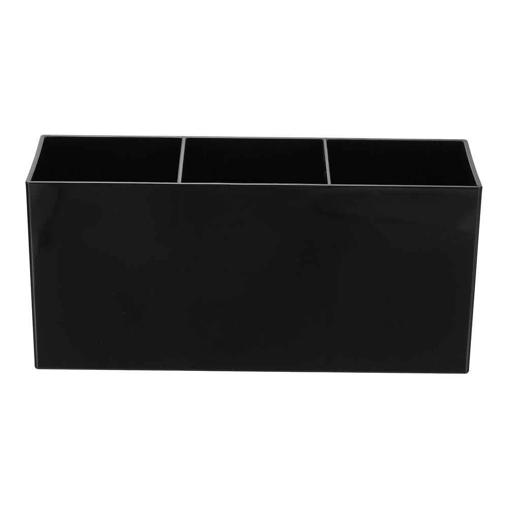 1Pcs 3 Compartments Pen Holder Clear Acrylic