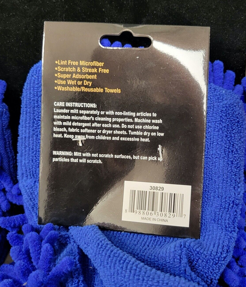 Microfiber Cleaning Mitt 3 pack