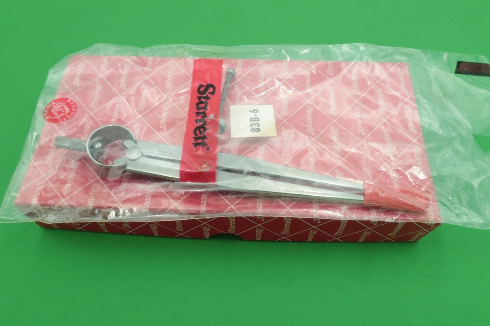 Starrett 83B-6 Yankee Spring Type Divider Flat Leg 6" Size Quick Spring Nut NOS
