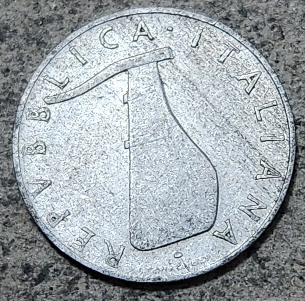 ITALY 🇮🇹 FIVE (5) LIRE COIN 1953